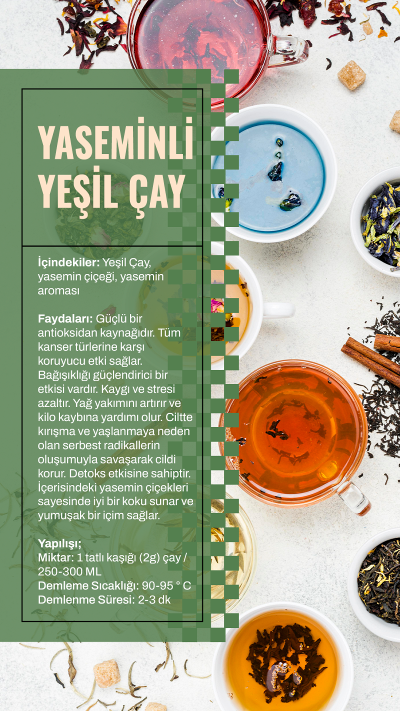 Yasəmənli Yaşıl Çay 125 q